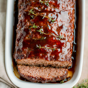 Balsamic Glazed Meatloaf