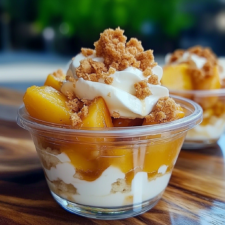 Classic Peach Cobbler Parfait