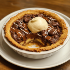 Deep Dish Nutella Cookie Pie