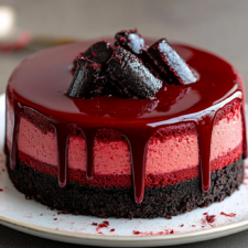 Vampire Bite Red Velvet Cheesecake
